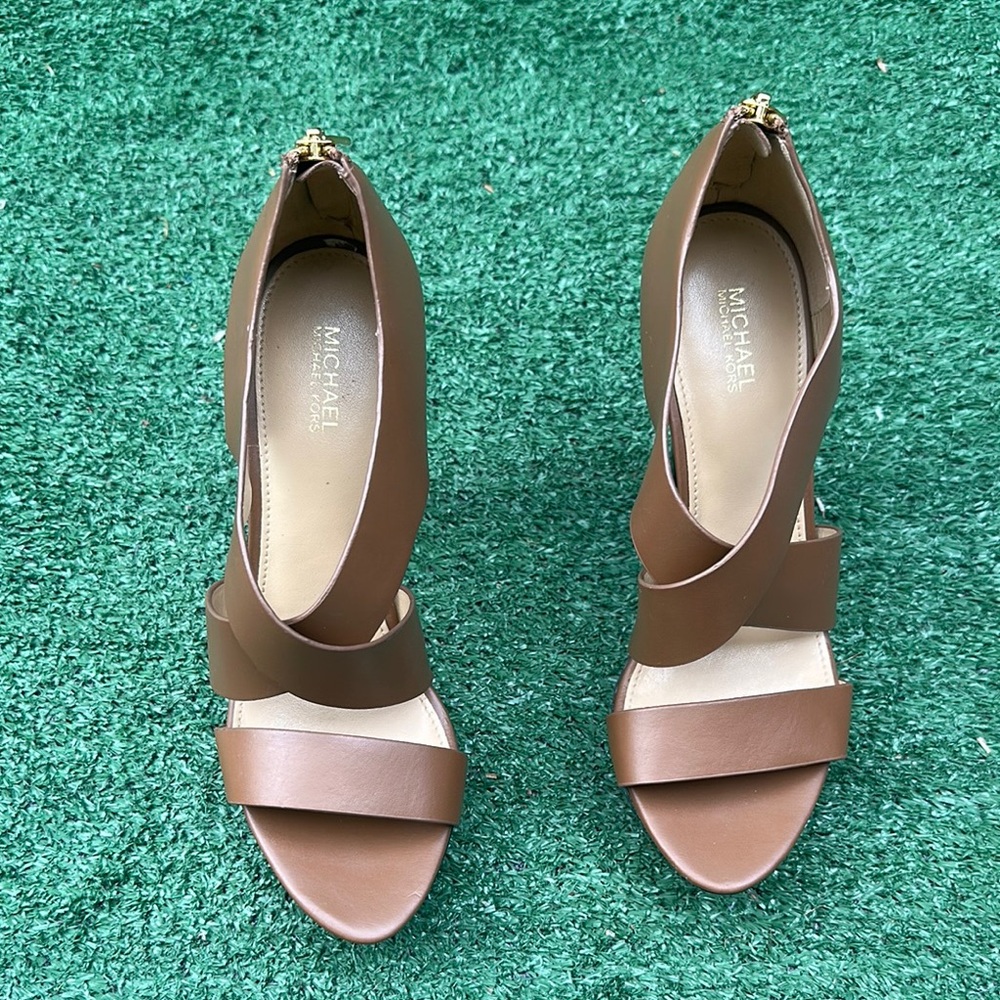 Michael Kors Brown Strappy Sandals